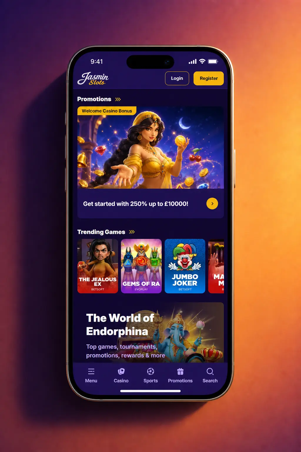 Jasmin Slots mobile PWA deposit guide showing cashier payment options including Visa, PayPal, and crypto in the UK