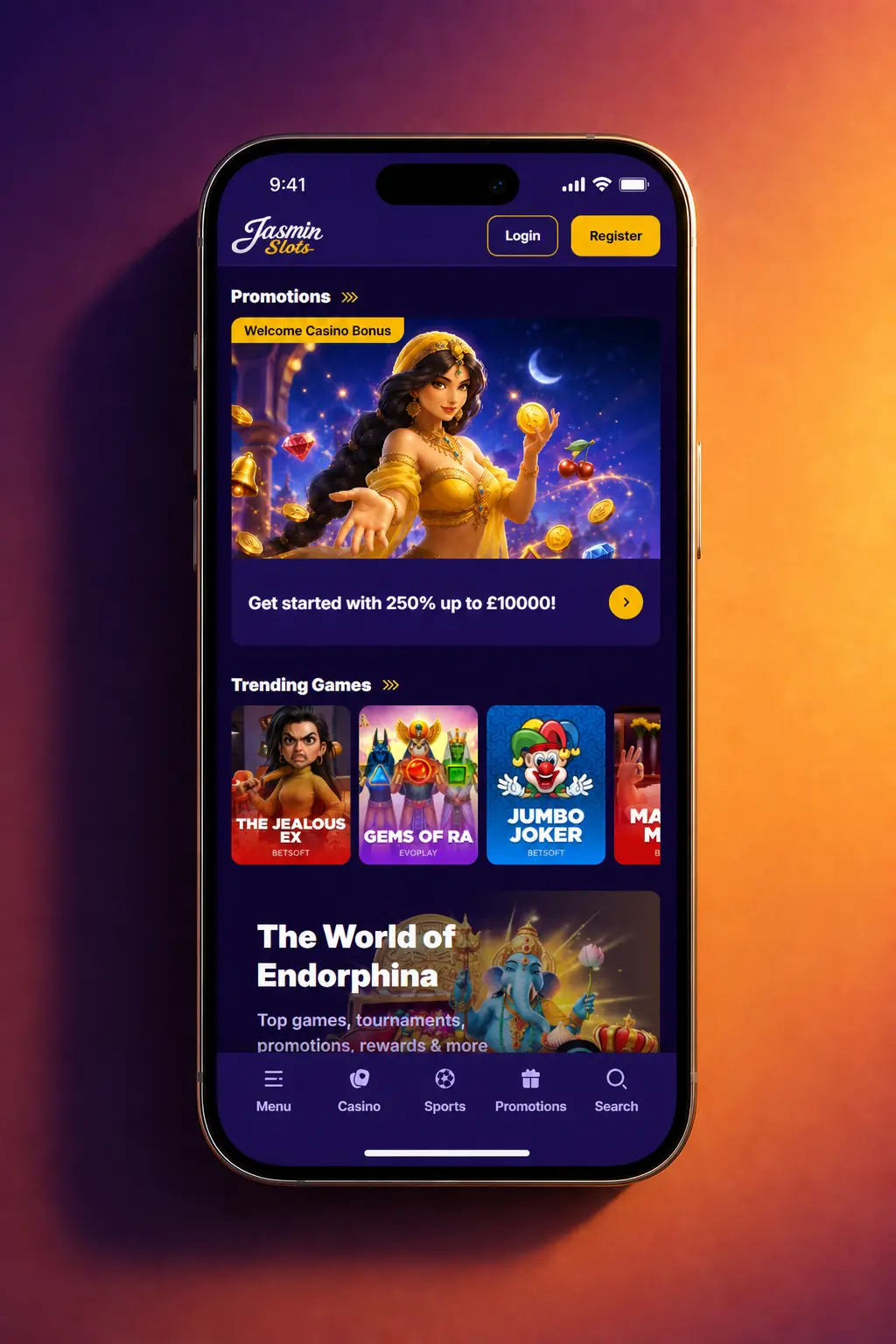 Jasmin Slots mobile PWA deposit guide showing cashier payment options including Visa, PayPal, and crypto in GBP