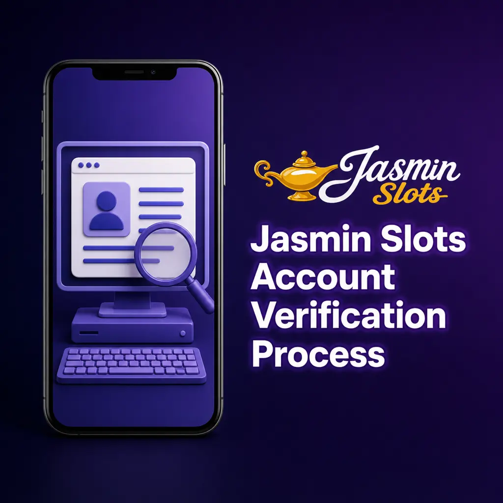 Jasmin Slots KYC account verification process showing identity, address and payment method document steps for GBP withdrawals
