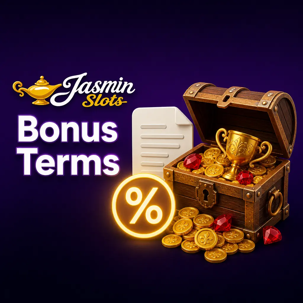 Jasmin Slots bonus terms covering deposits, wagering requirements, free spins, and eligibility conditions for UK players